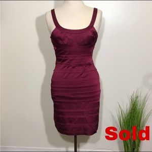 NWOT Bcbg Maxazria oxblood dress